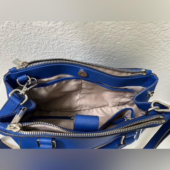 Michael Kors Sutton Saffiano Leather Satchel Handbag, Cobalt Blue. - Picture 4 of 13